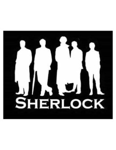 Calcomanía de Vinilo LLI Sherlock Squad 13.97x11.43cm Blanca