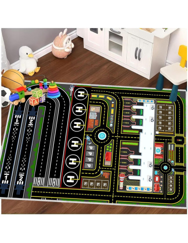 Alfombra de Juego para Niños YSYTLCL Aeropuerto 2.6x3.9ft
