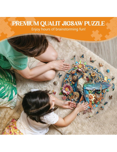 Rompecabezas de Madera Lovpippi Colibrí Elegante 200 Piezas 29x28cm