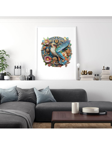 Rompecabezas de Madera Lovpippi Colibrí Elegante 200 Piezas 29x28cm