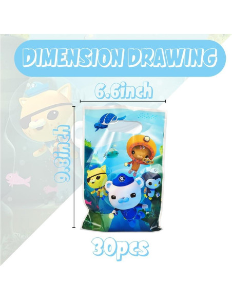 Bolsas de Regalo de Fiesta Octo 30 Pcs Ecológicas