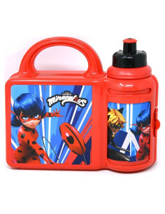 Caja de Almuerzo UPD Miraculous Ladybug con Botella 177ml