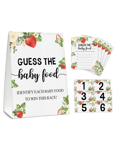 Juego de Adivina la Comida para Bebés TIOFUNO - Fresa