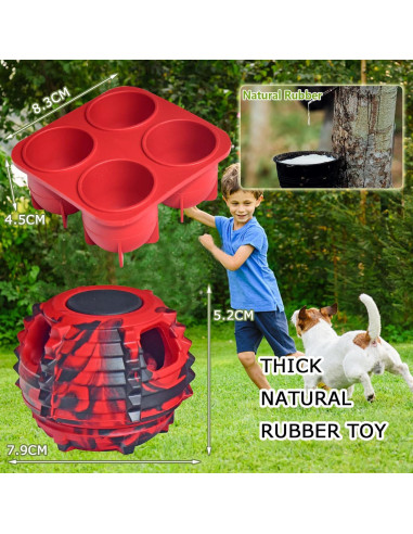 Juguete Interactivo para Perros XHX - Caucho Natural 8.9x5.1 cm