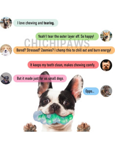 Juguete para Masticar Cachorros CHICHIPAWS 11cm Goma Nylon 2