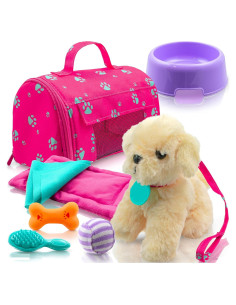 Juego de Muñeca de Peluche Play22 con Perro y Accesorios 9 PCS