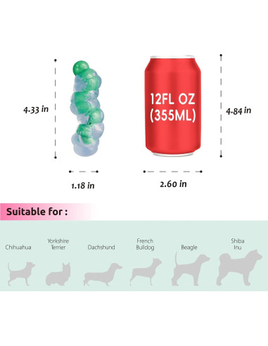 Juguete para Masticar Cachorros CHICHIPAWS 11cm Goma Nylon