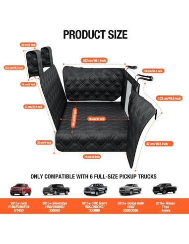 Extensor de Asiento Trasero para Perros Surfcabin 149x76 cm