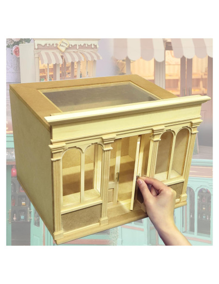 Casa de Muñecas de Madera iLAND 1:12 para Manualidades