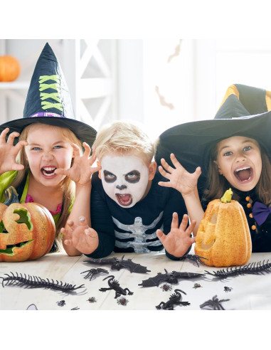 174 Piezas Juguetes de Broma Insectos Falsos Halloween Wayyogh