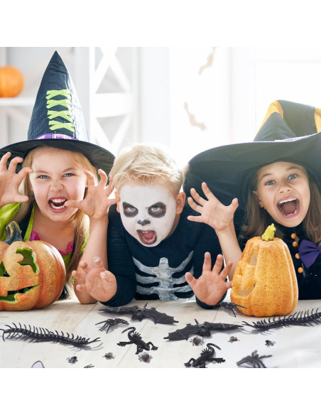 174 Piezas Juguetes de Broma Insectos Falsos Halloween Wayyogh