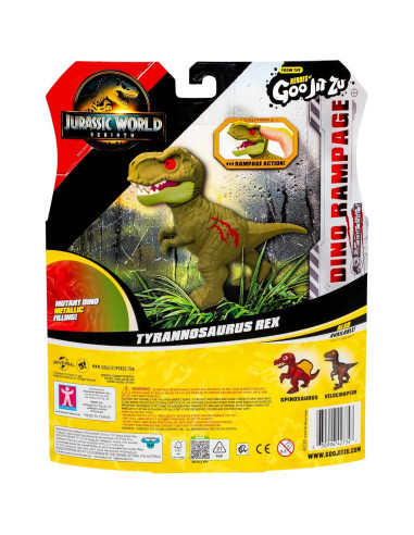 Héroes de Goo Jit Zu Tyrannosaurus Rex Aplastable 400g