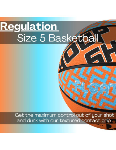 Juego de Aro de Baloncesto Inflable Hoop Shark - Naranja/Azul - Para Piscina