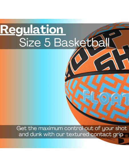 Juego de Aro de Baloncesto Inflable Hoop Shark - Naranja/Azul - Para Piscina