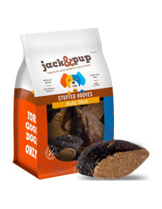 Pezuñas de Vaca Rellenas Jack&Pup 5 Paquete Sabor Bully Stick