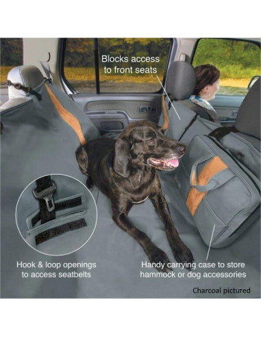 Hamaca para Perros Kurgo Wander 139x142 cm Negra Resistente