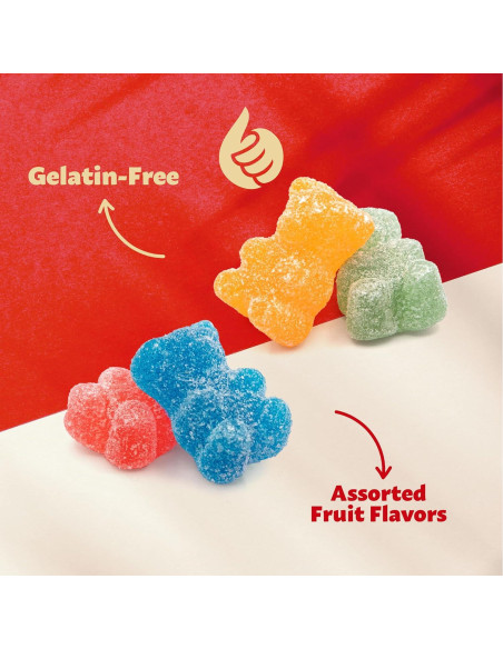 Osos Gummy Ácidos ILIKE! 0.91 kg Sin Gelatina Sabores Frutas