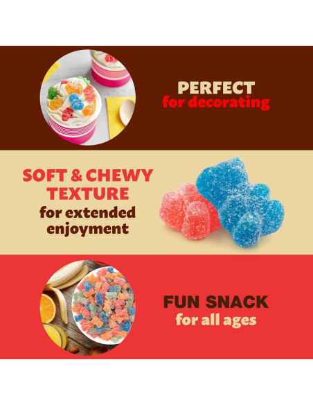 Osos Gummy Ácidos ILIKE! 0.91 kg Sin Gelatina Sabores Frutas