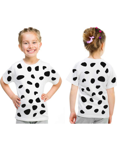 6 Hojas de Fieltro Adhesivo Negro Tatuo para Disfraz de Dálmata