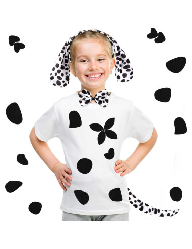 Disfraz de Perro Dálmata WILLBOND con Diadema y Pajarita