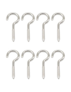 100 Ganchos Oculares Tornillo Acero Inoxidable 304 M3 4.1 cm