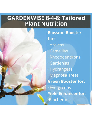 Fertilizante GardenWise 8-4-8 para Azaleas y Hortensias 340 g