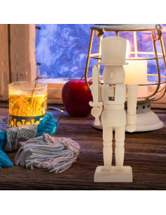 Títere de Madera Sin Pintar Ciieeo 20.5x5.5x4.6cm DIY 2