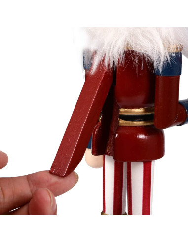 Adorno Cascanueces Patriótico Homoyoyo de Madera 25 cm