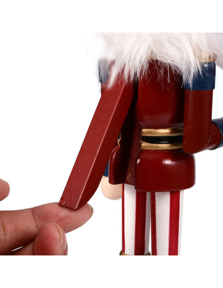 Adorno Cascanueces Patriótico Homoyoyo de Madera 25 cm