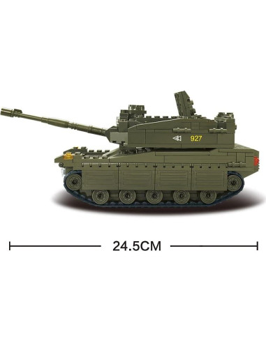 Set de Bloques de Construcción Sluban Tanque Merkava 344 Piezas