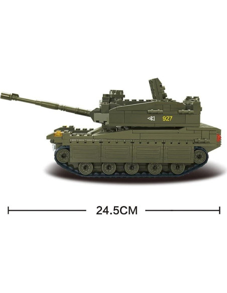 Set de Bloques de Construcción Sluban Tanque Merkava 344 Piezas