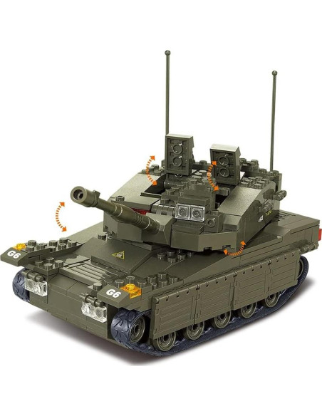 Set de Bloques de Construcción Sluban Tanque Merkava 344 Piezas