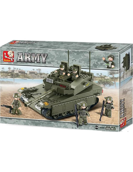 Set de Bloques de Construcción Sluban Tanque Merkava 344 Piezas