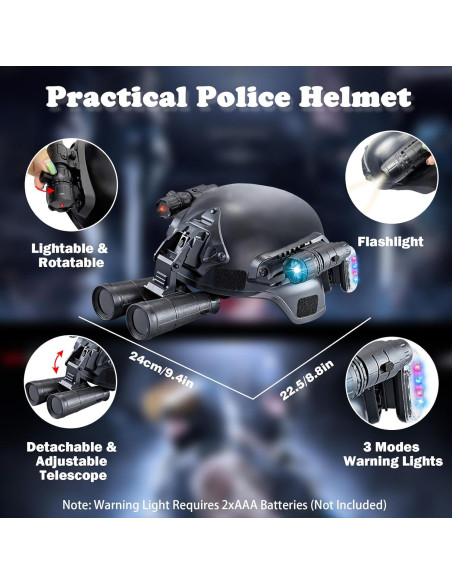 Disfraz de Policía para Niños XY - Chaleco y Casco Táctico