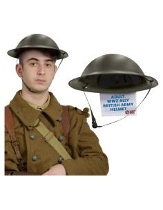 Casco Militar WW2 Nicky Bigs Novelties Verde Oliva Ajustable