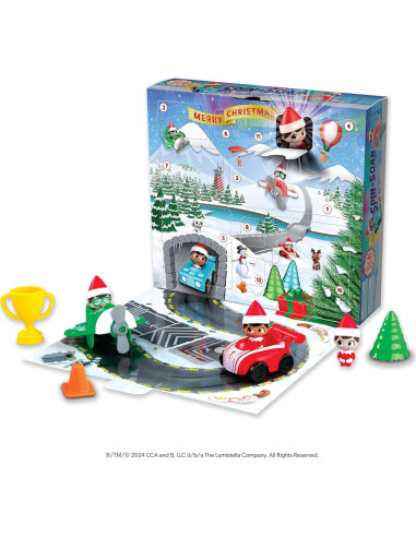 Calendario de Adviento Elfo en el Estante 12 Días con Figuras