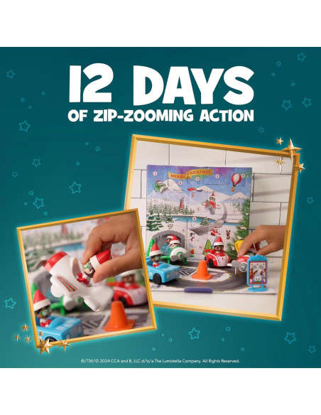 Calendario de Adviento Elfo en el Estante 12 Días con Figuras