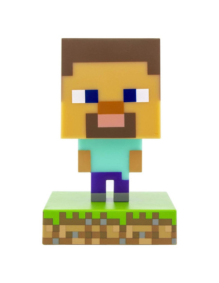 Luz Icono de Steve Paladone Minecraft 3D Decoración Infantil