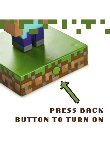 Luz Icono de Steve Paladone Minecraft 3D Decoración Infantil