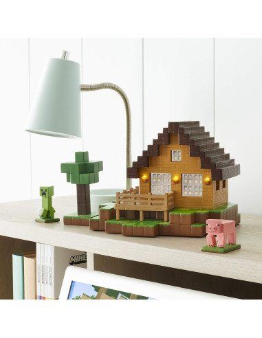Casa del Pueblo de Minecraft Department 56 Iluminada 16.2 cm