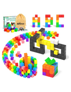 54 PCS Bloques Magnéticos Apluses para Niños 3+ Juguetes STEM