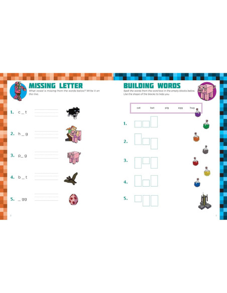 Spelling for Minecrafters: Grade 1