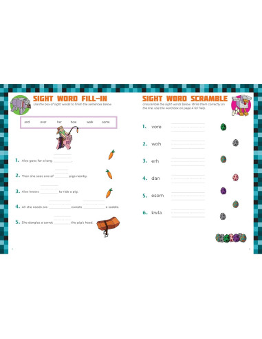 Spelling for Minecrafters: Grade 1