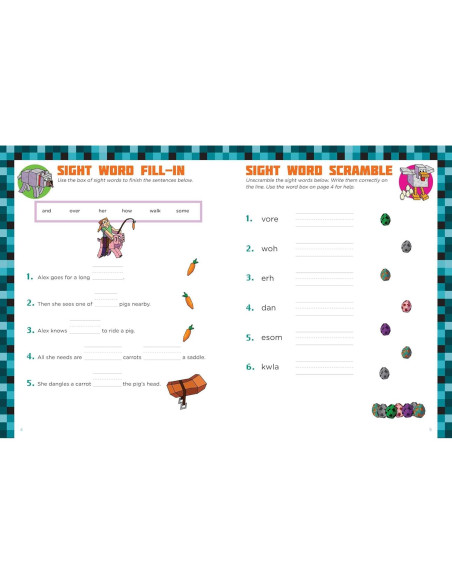 Spelling for Minecrafters: Grade 1