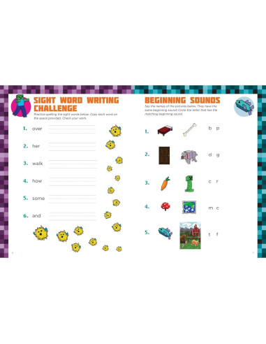 Spelling for Minecrafters: Grade 1