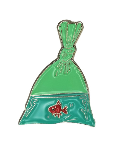 Pin de Esmalte Pez Dorado Pierced Republic 2.06x1.59 cm