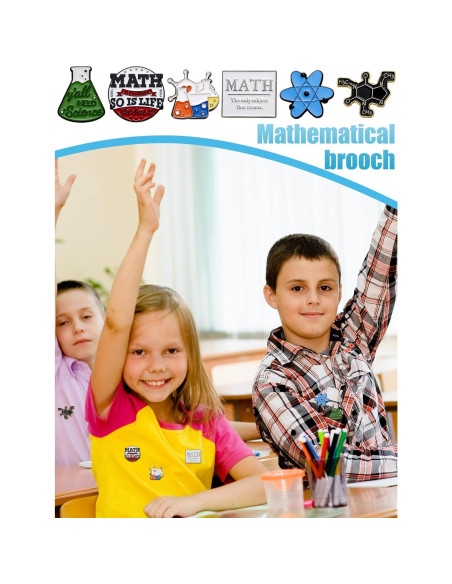 20 Insignias de Solapa Científicas Kigeli - Matemáticas y Química