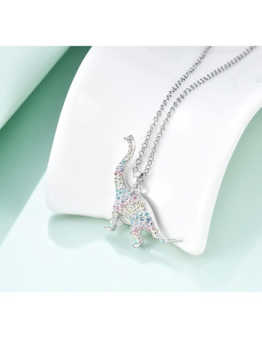 Collar de Dinosaurio T-Rex Luomart para Niñas 41.1 cm