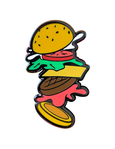 Pin de Esmalte Hamburguesa Cocktail Critters - Regalo Original