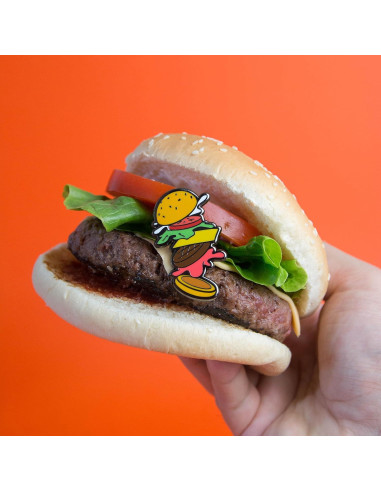 Pin de Esmalte Hamburguesa Cocktail Critters - Regalo Original